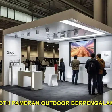 booth pameran outdoor berpengalaman